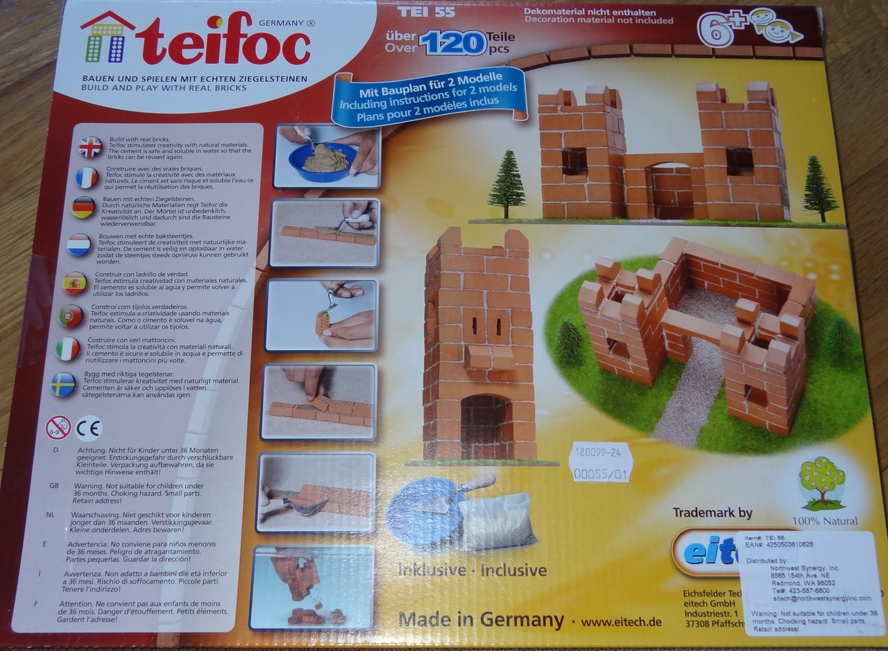 Small Garden Teifoc Brick & Mortar Building Kit - Corner Pockets