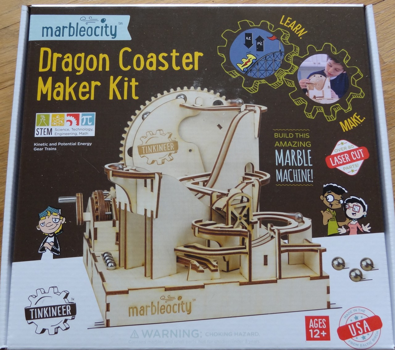 Dragon Coaster Maker Kit Tinkineer Marbleocity Corner Pockets