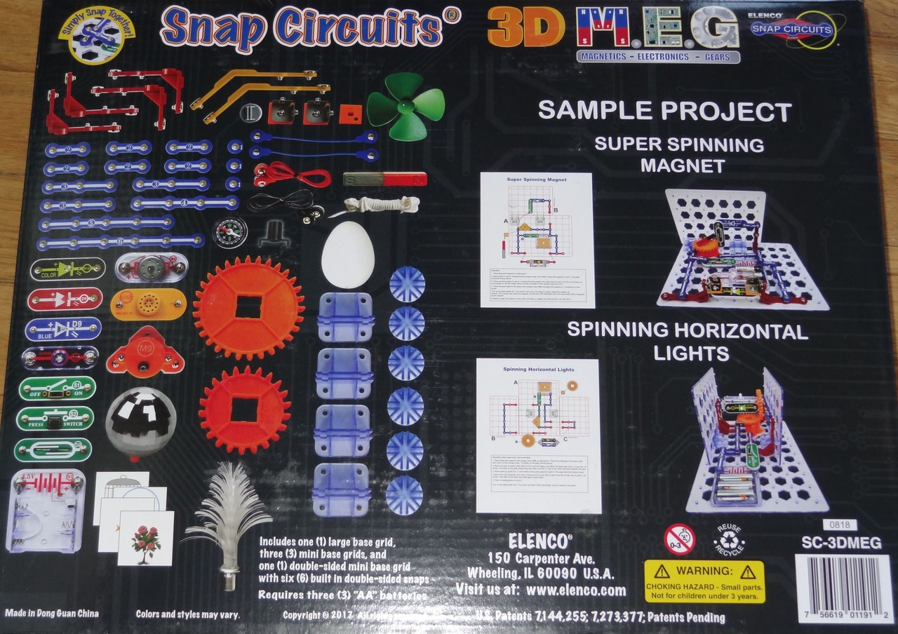 3d M E G Snap Circuits Corner Pockets