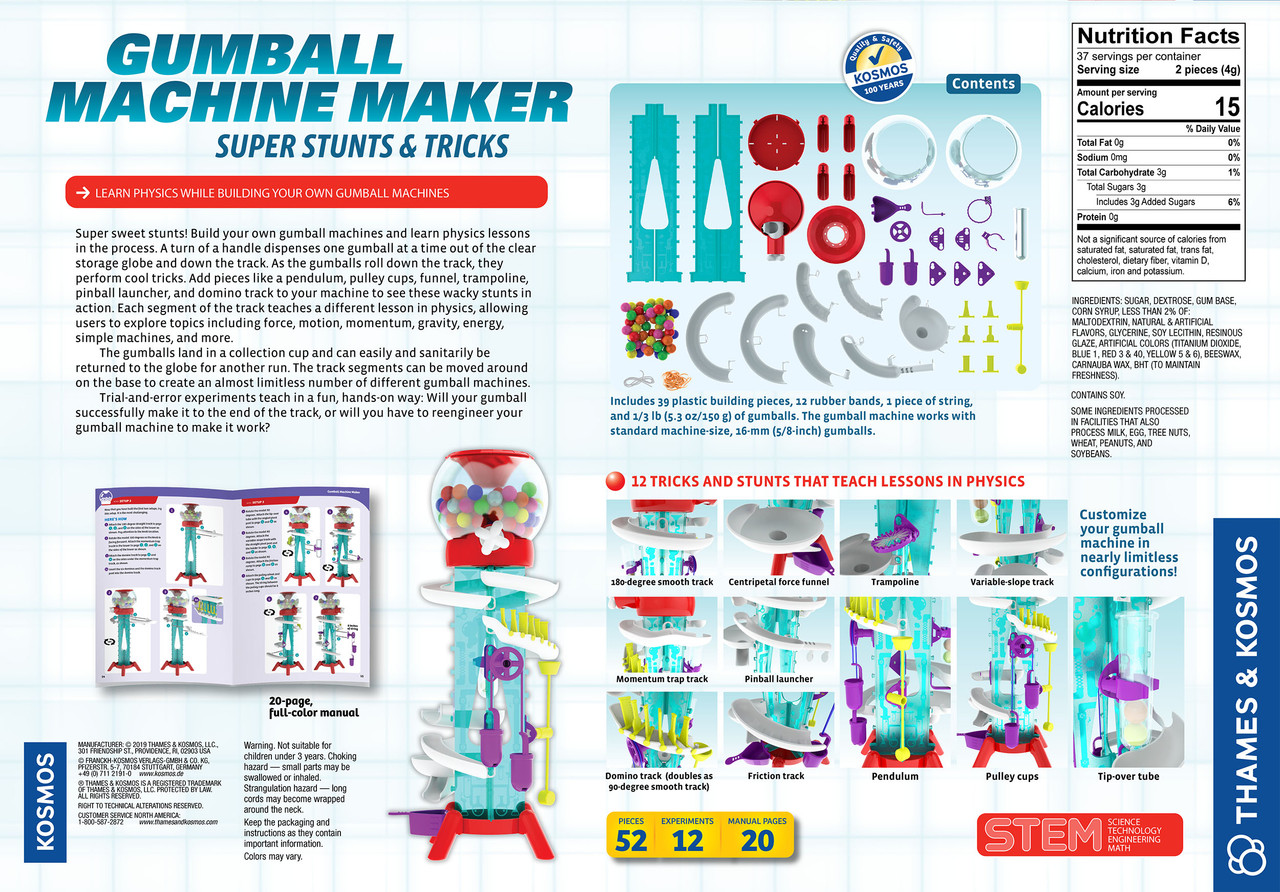 Gumball Machine Maker  DIY Physics & Engineering STEM Experiment