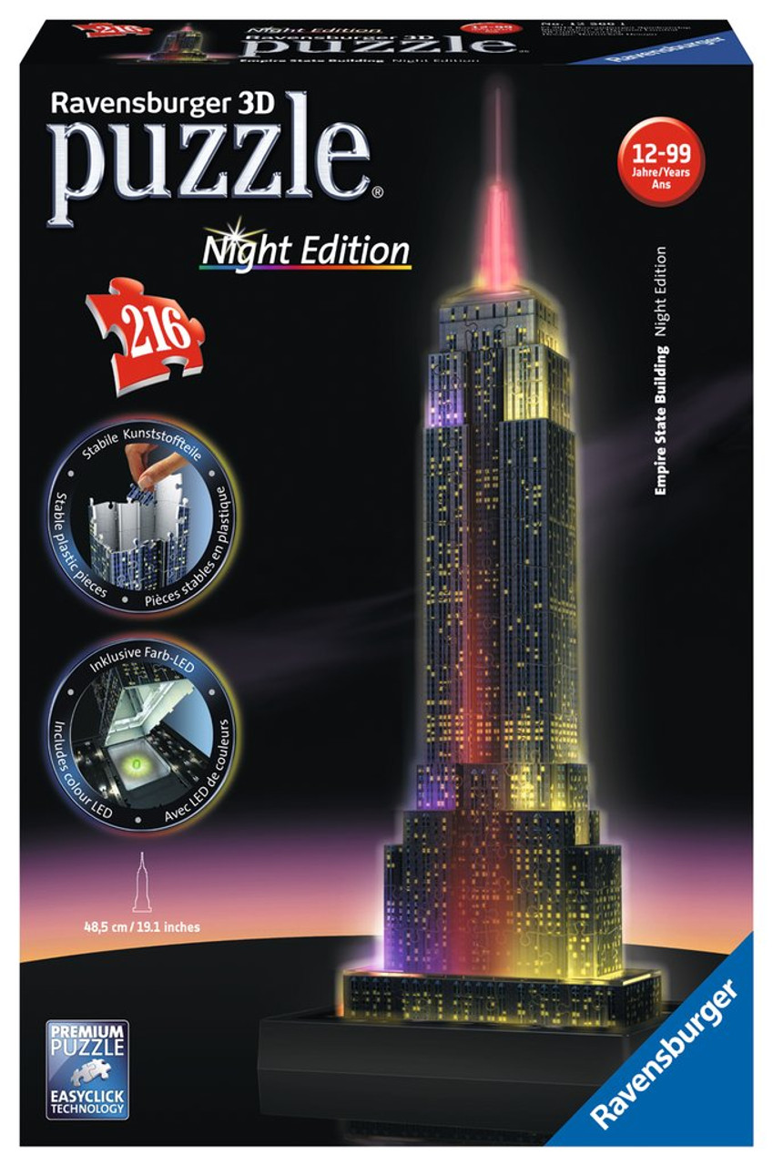 Ravensburger 3D 216 pieces Puzzle -- Empire State Building New