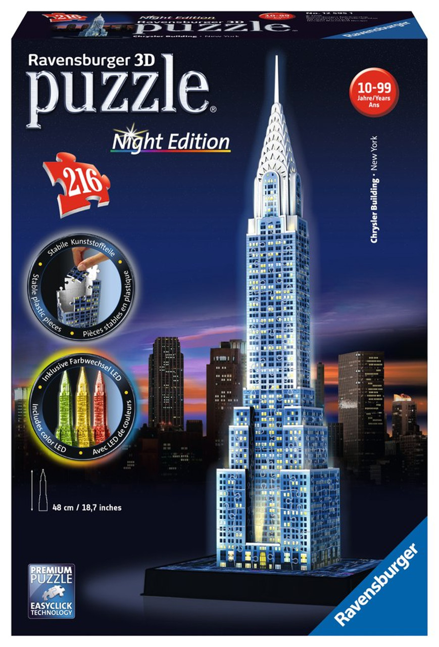 Eiffel Tower by Night, 3D Puzzle Buildings, 3D Puzzles, Products