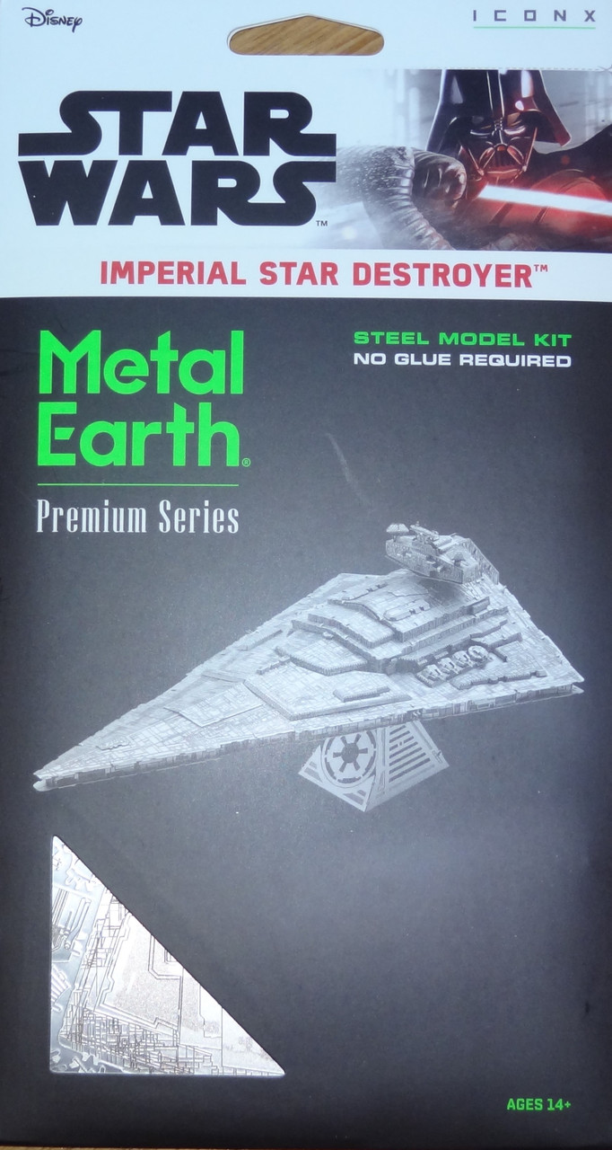 Imperial Star Destroyer Star Wars Iconx 3d Metal Model Kit Corner Pockets