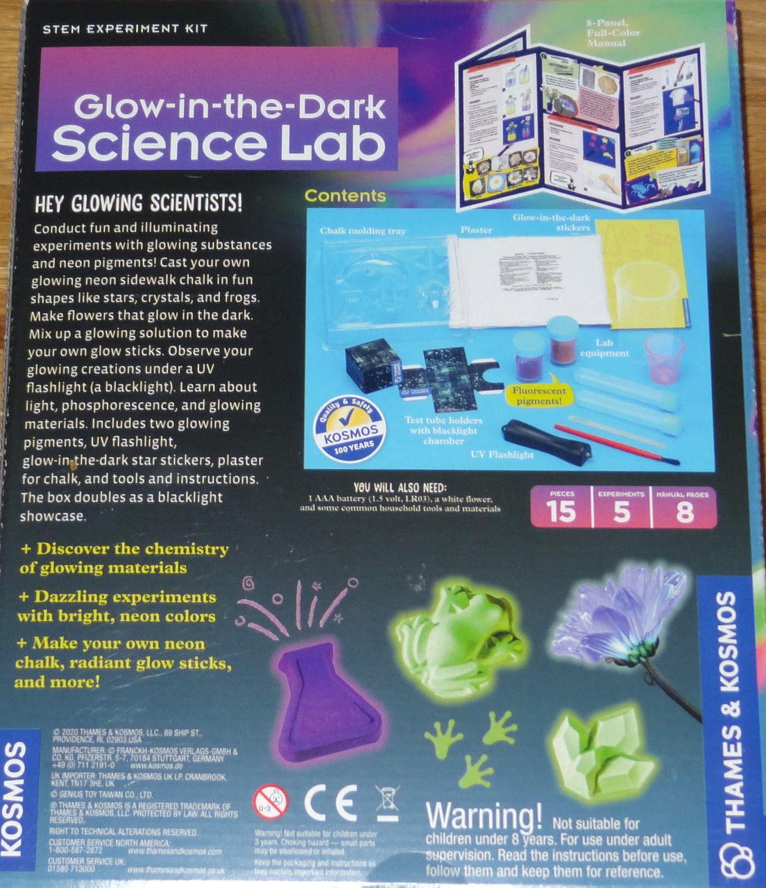 Glow-in-the-Dark Science Lab Project Kit - Corner Pockets