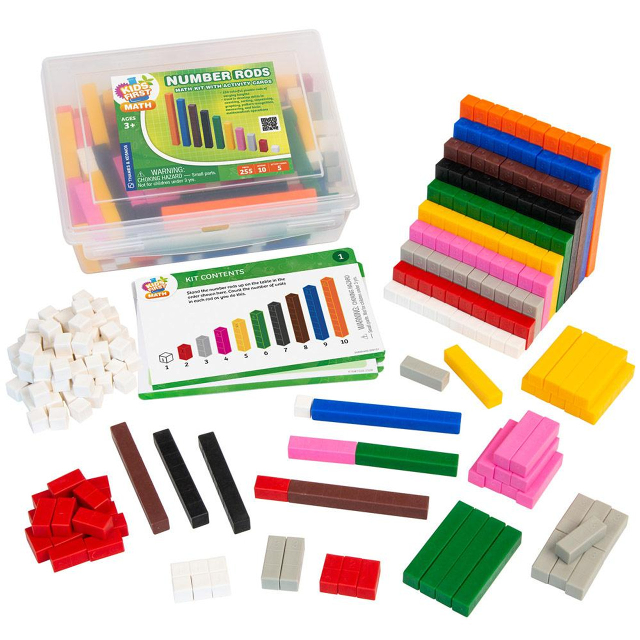 Kids First 568001 Linking Cubes Math Kit with Activity Cards