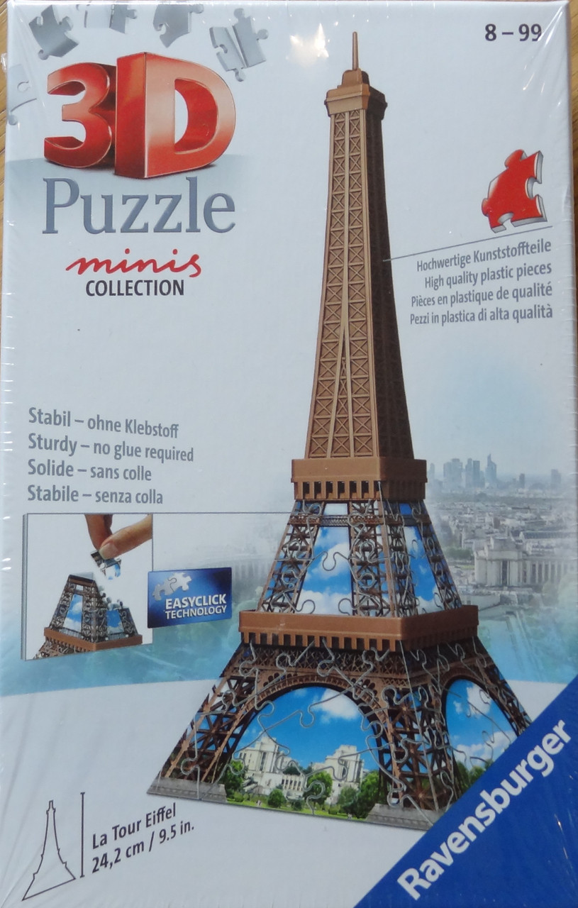 Eiffel Tower Minis Collection 3D Puzzle - Corner Pockets