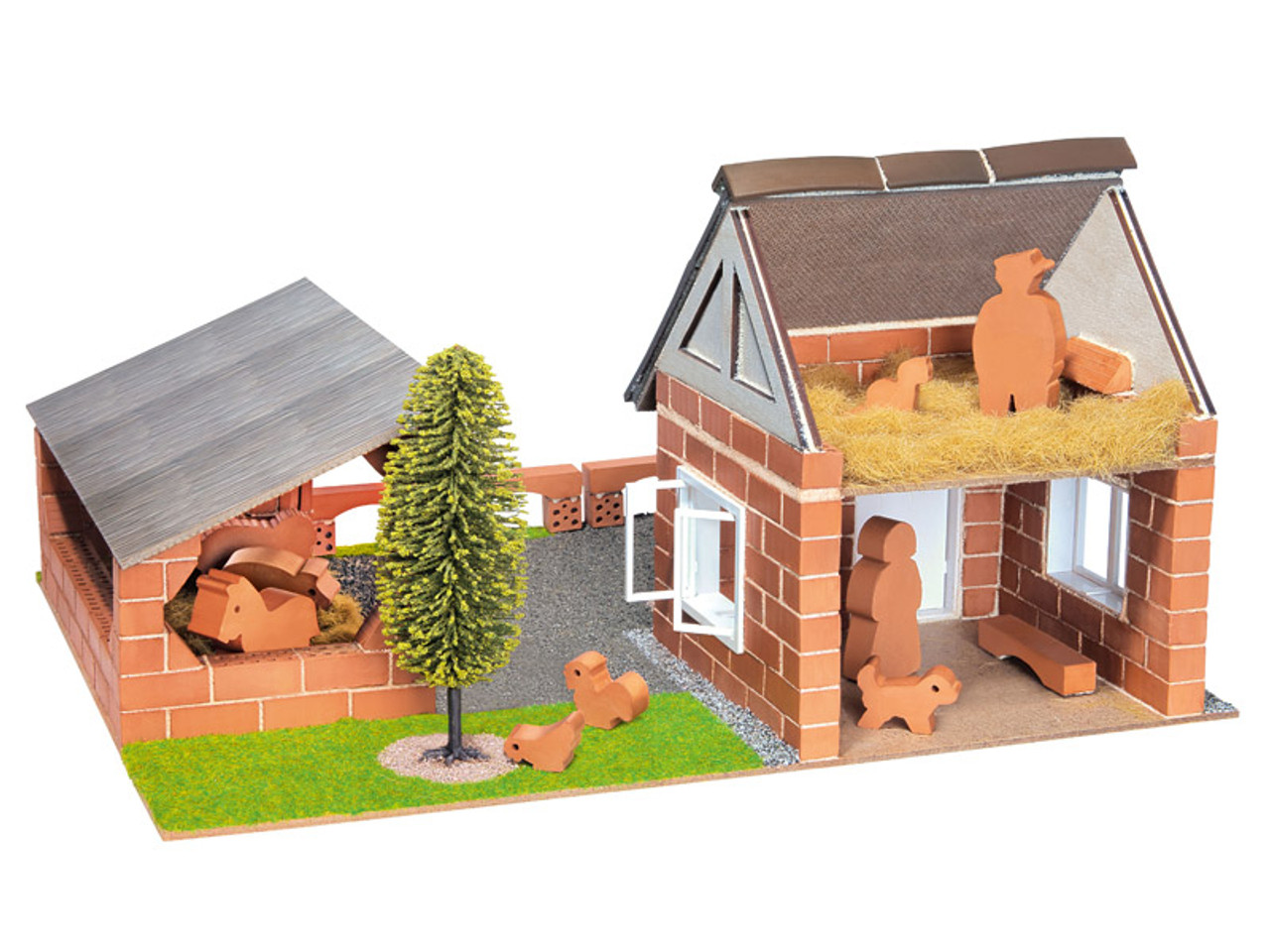 Big Stable Teifoc Brick & Mortar Building Kit - Corner Pockets