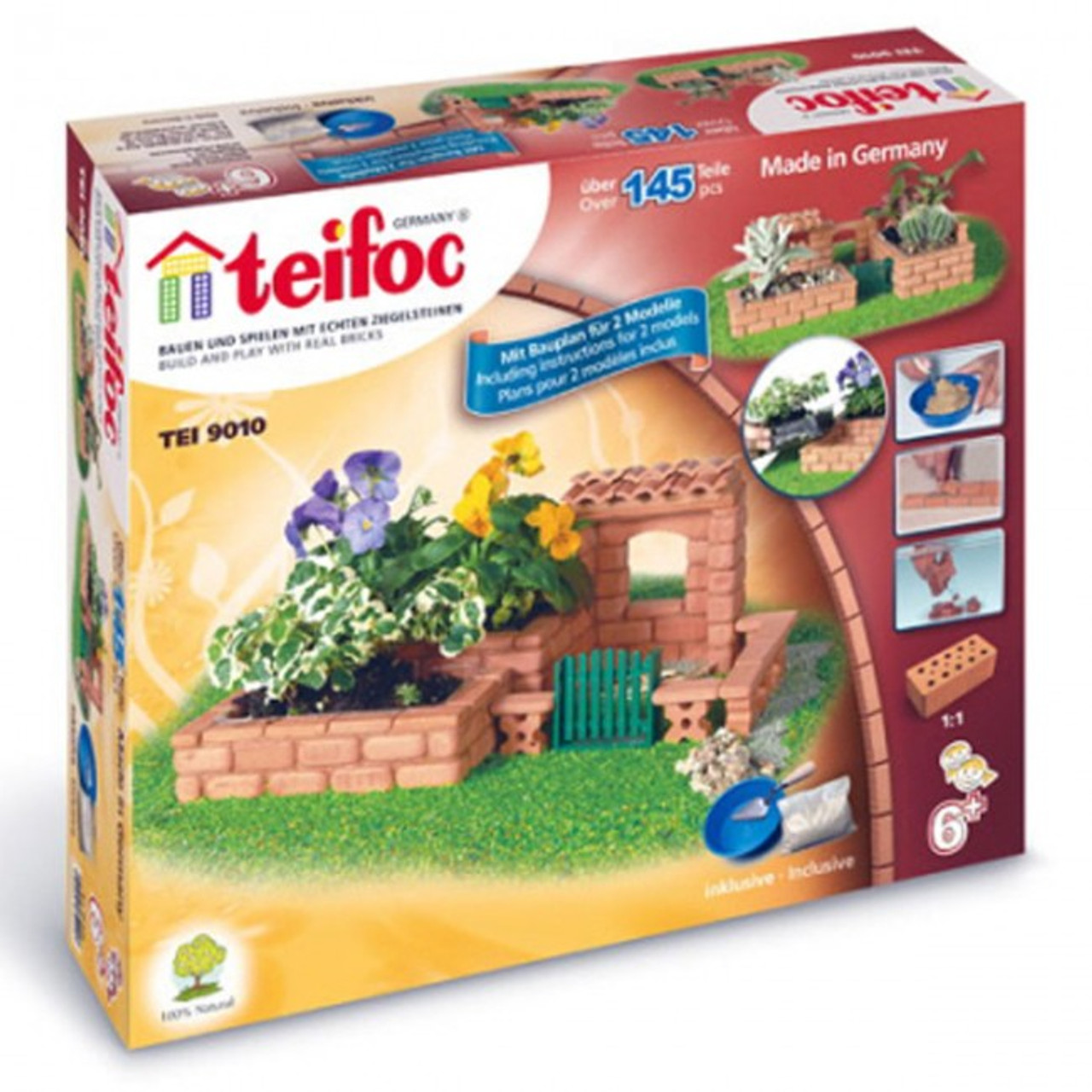 Small Garden Teifoc Brick & Mortar Building Kit - Corner Pockets