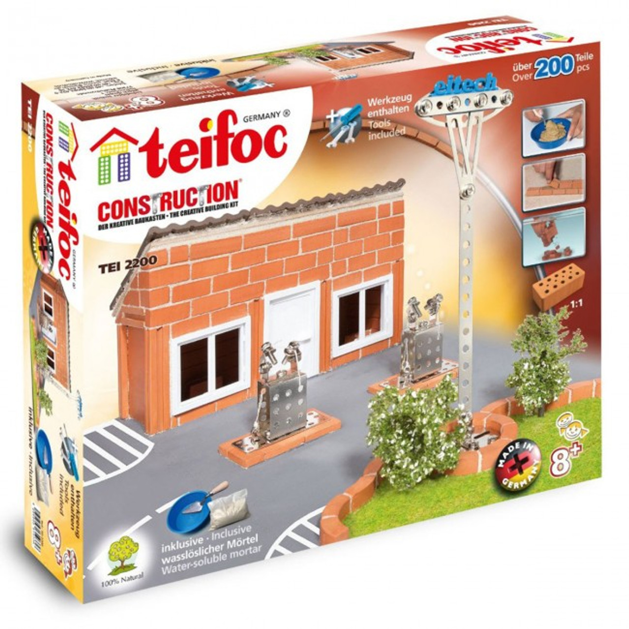 Gas Station Teifoc Brick & Mortar Building Kit - Corner Pockets