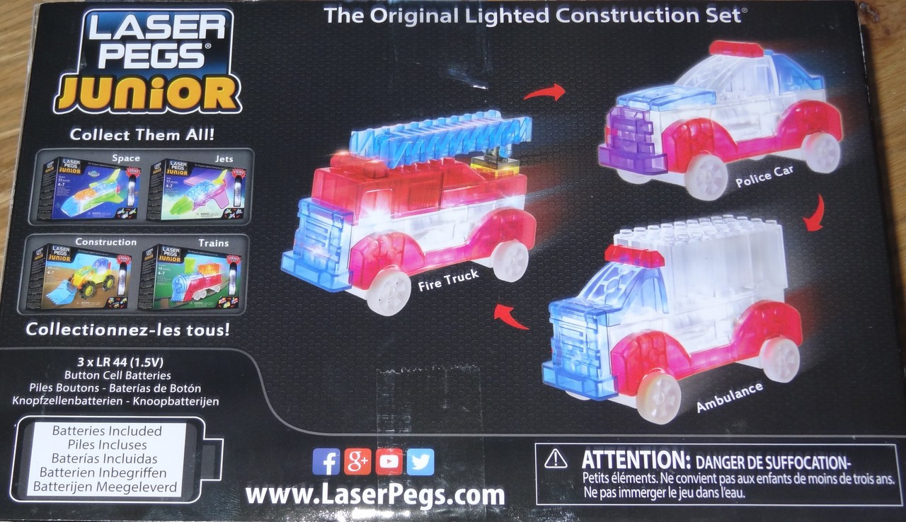 laser pegs fire truck