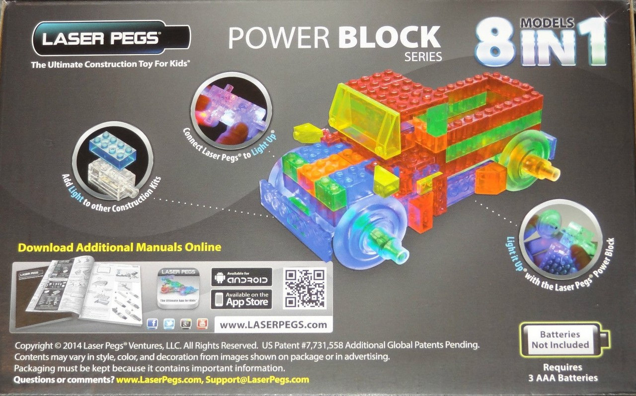 Truck Power Block Laser Pegs - Main Image