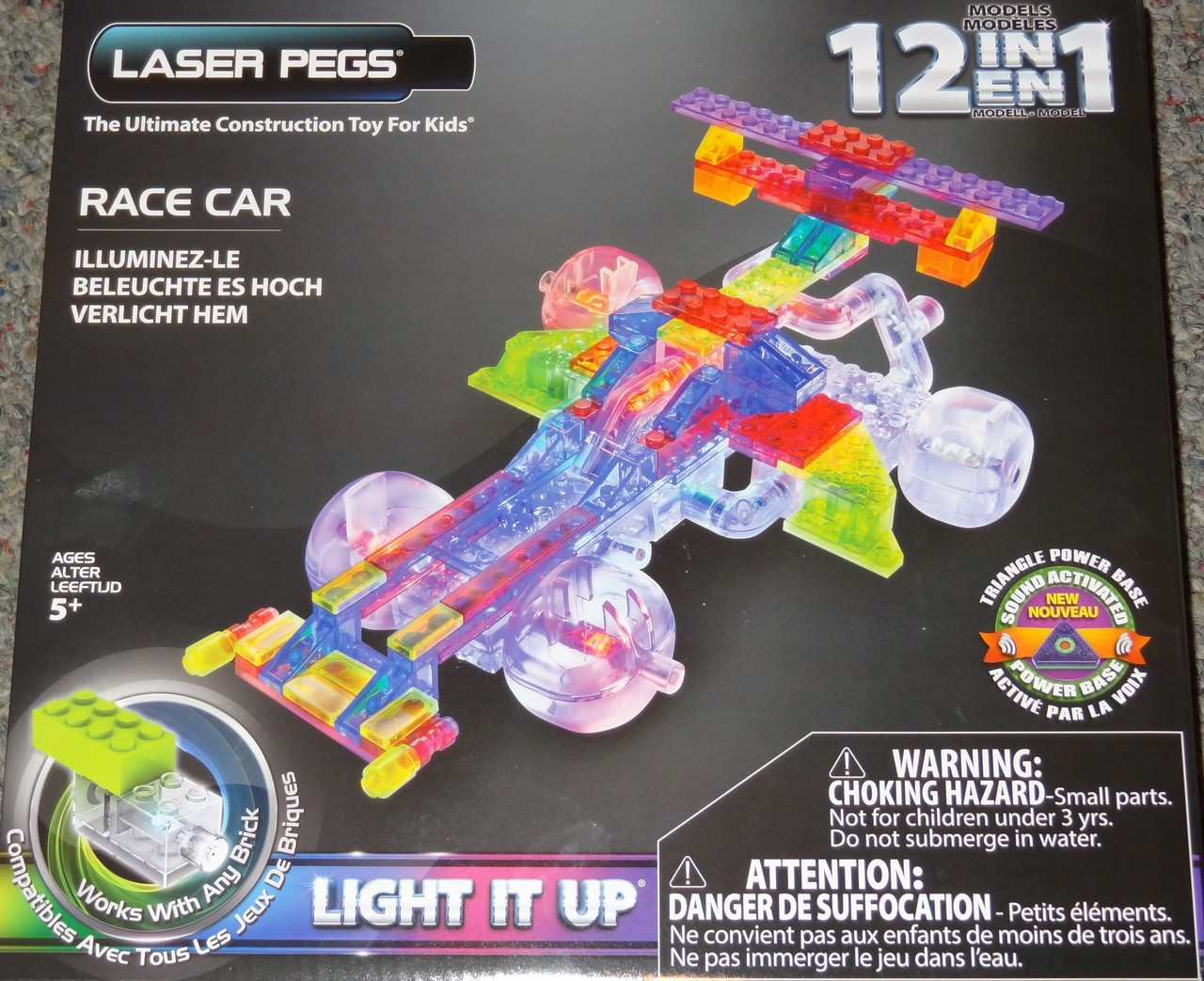 laser pegs race car