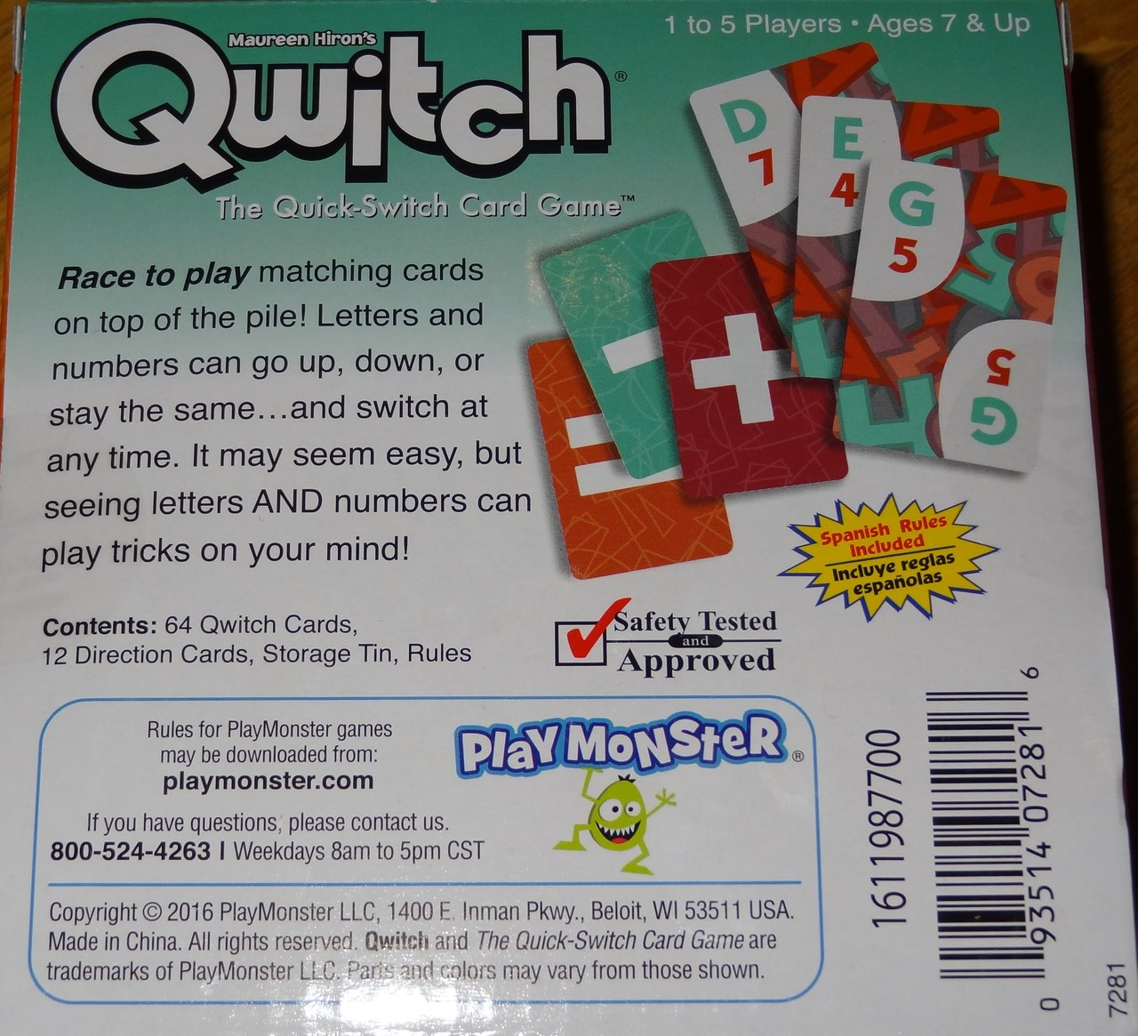 Qwitch The QuickSwitch Card Game Corner Pockets