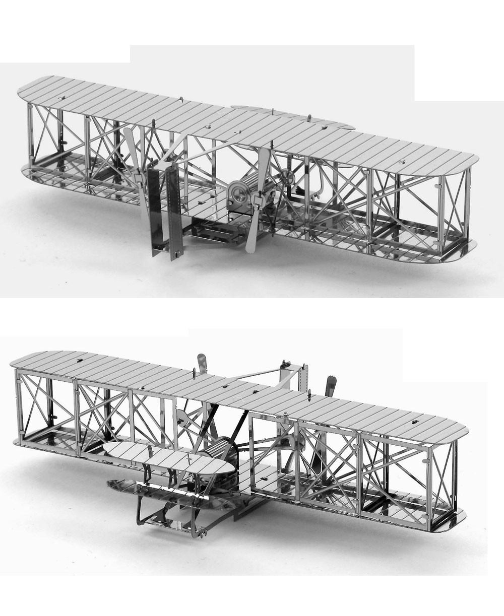 metal earth wright brothers airplane