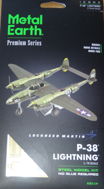 P-38 Lightning ICONX 3D Metal Model Kit 