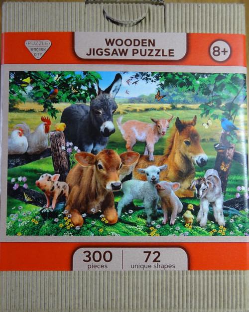 Farm Kindergarten Large Wooden City Puzzle