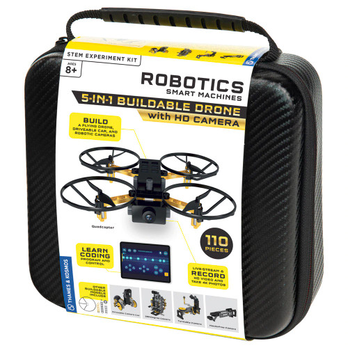 Robotics Smart Machines 5-in-1 Buildable Drone with HD Camera