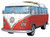 Volkswagen T1 Bus camper van 3D Puzzle