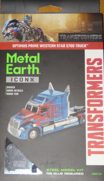 Optimus Prime Western Star 5700 Truck ICONX 3D Metal Model Kit 