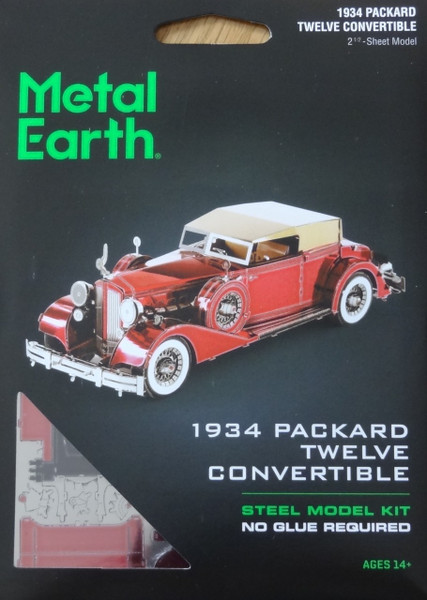 1934 Packard Twelve Convertible Metal Earth 