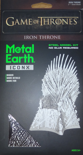 Iron Throne Game of Thrones ICONX 3D Metal Model Kit 