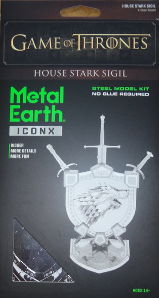 House Stark Sigil Game of Thrones ICONX 3D Metal Model Kit 