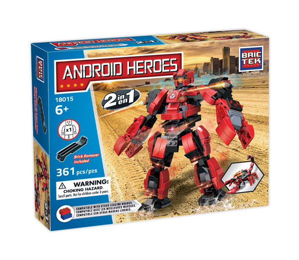 Android Heroes Robot Transformer BricTek