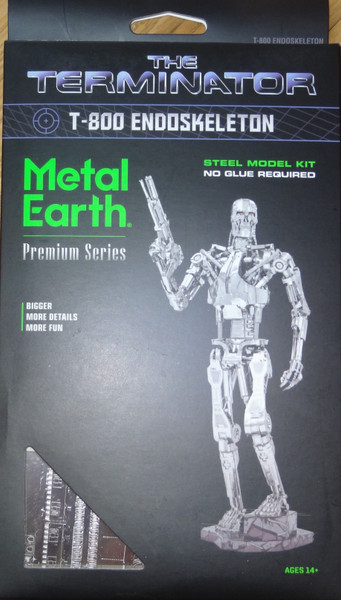 Terminator T-800 Endoskeleton ICONX 3D Metal Model Kit 