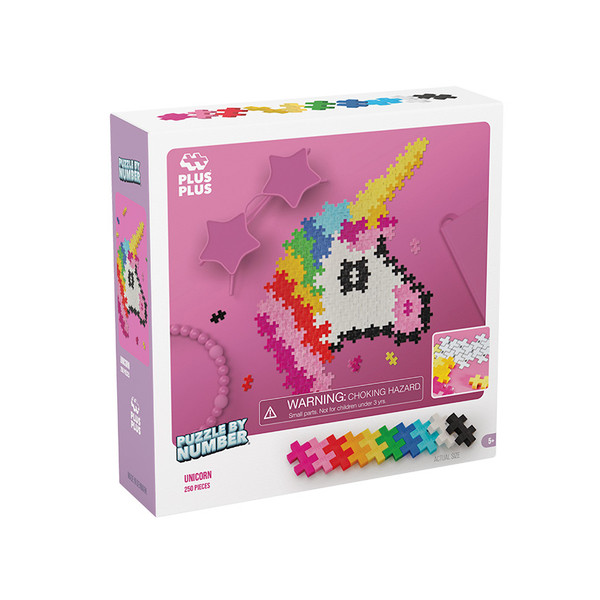 Unicorn Puzzle by Number Plus Plus