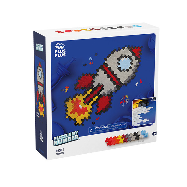 Rocket Puzzle by Number Plus Plus