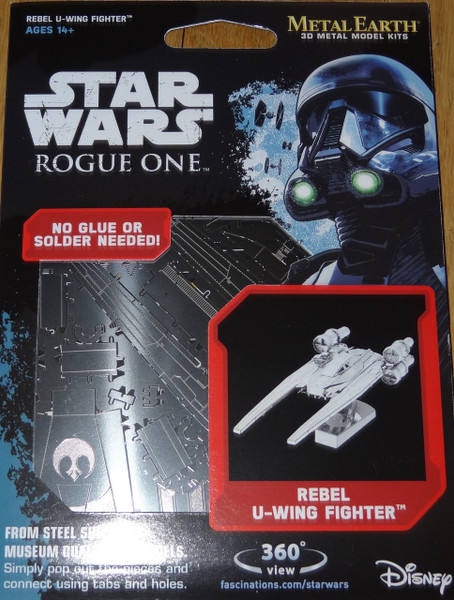 Rebel U-Wing Fighter Rogue One Star Wars Metal Earth 