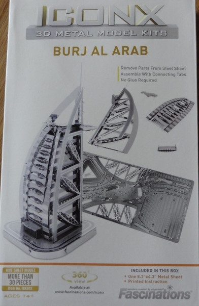 Burj al Arab ICONX 3D Metal Model Kit 