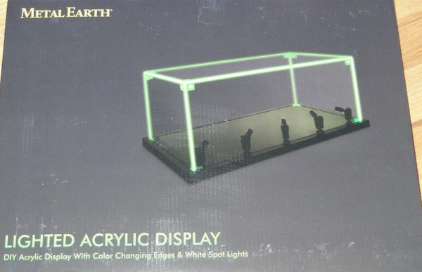 Lighted Acrylic Display Metal Earth