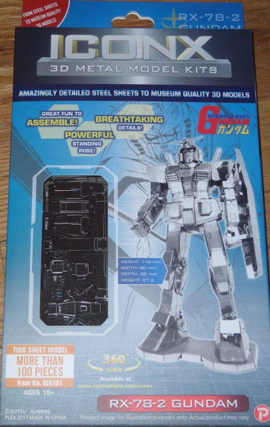 RX-78-2 Gundam ICONX 3D Metal Model Kit 