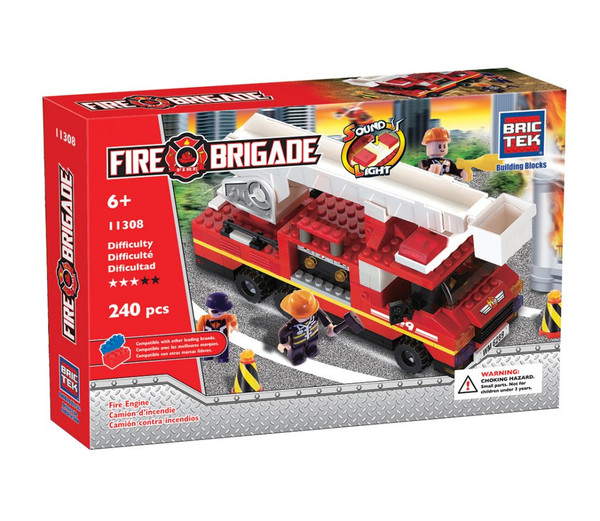 Light & Sound Fire Engine BricTek