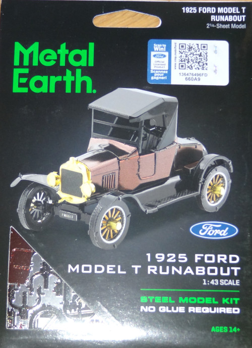 Ford 1925 Model T Runabout Metal Earth - Corner Pockets