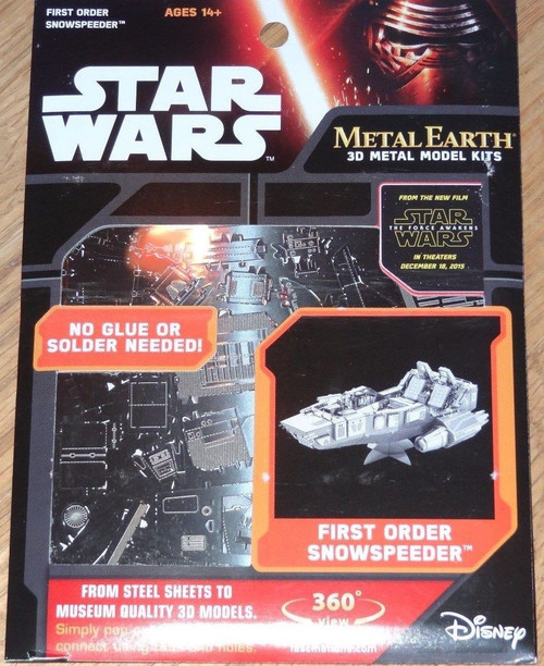 First Order Snowspeeder The Force Awakens Star Wars Metal Earth - Corner  Pockets