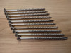 316 Stainless Steel Deck and Framing Screws.  #10 x 3". Higher grade Stainless Steel approved for marine and corrosive environments.  Type 17 Drill Point - self drilling. T-25 star head drive.  Suitable for use in Cedar, Redwood, Treated, Mahogany, ACQ Treated, all wood species