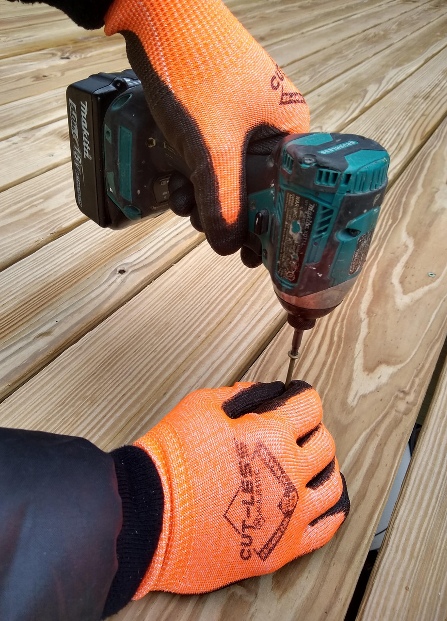 Majestic® 33-4406 Cut-Less Annihilator Coated Hi Viz A5 Cut Gloves