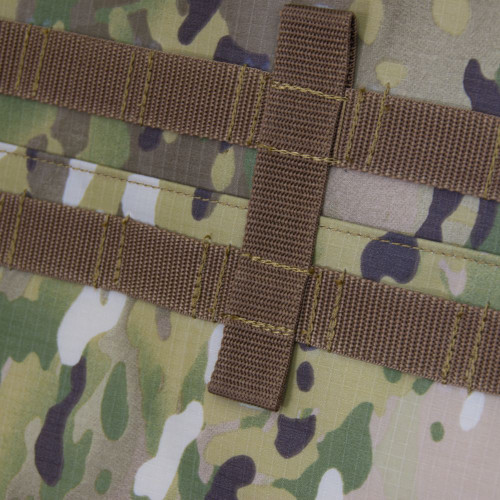 Close up of MOLLE webbing.