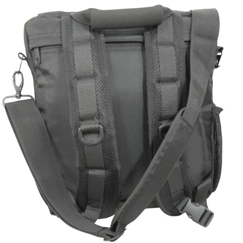 Carry as a backpack, over the shoulder, cross body, or with top handle.