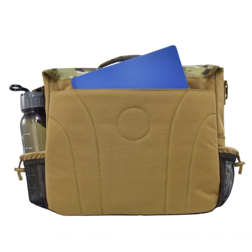 17" Laptop Messenger padded back with a slip-in pocket.