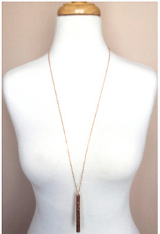  Bar necklace-Rose Gold