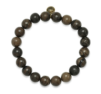 Espresso Jasper   Beaded Bracelet