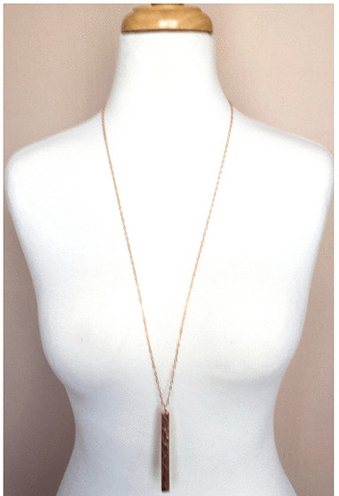  Bar necklace-Rose Gold