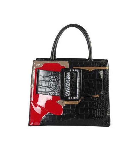 Maxie Buckle Tote- Black