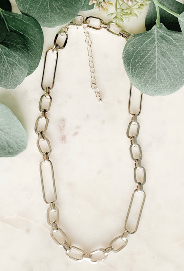 Linked Up- Silver Chain