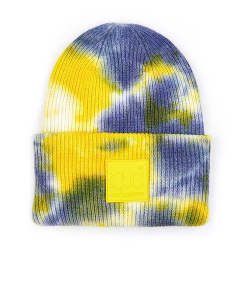  Tie to Dye for Beanie-Yellow/Gray