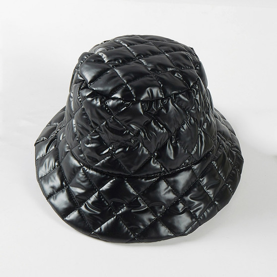  Puffer Bucket  Hat-Black