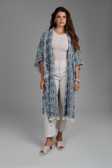 Denim  Fringe Jacket